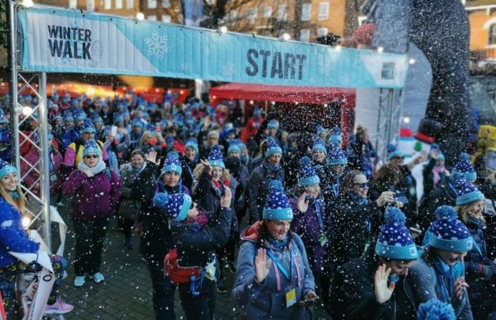 People taking part in the Ultra Challenge's Winter Walk