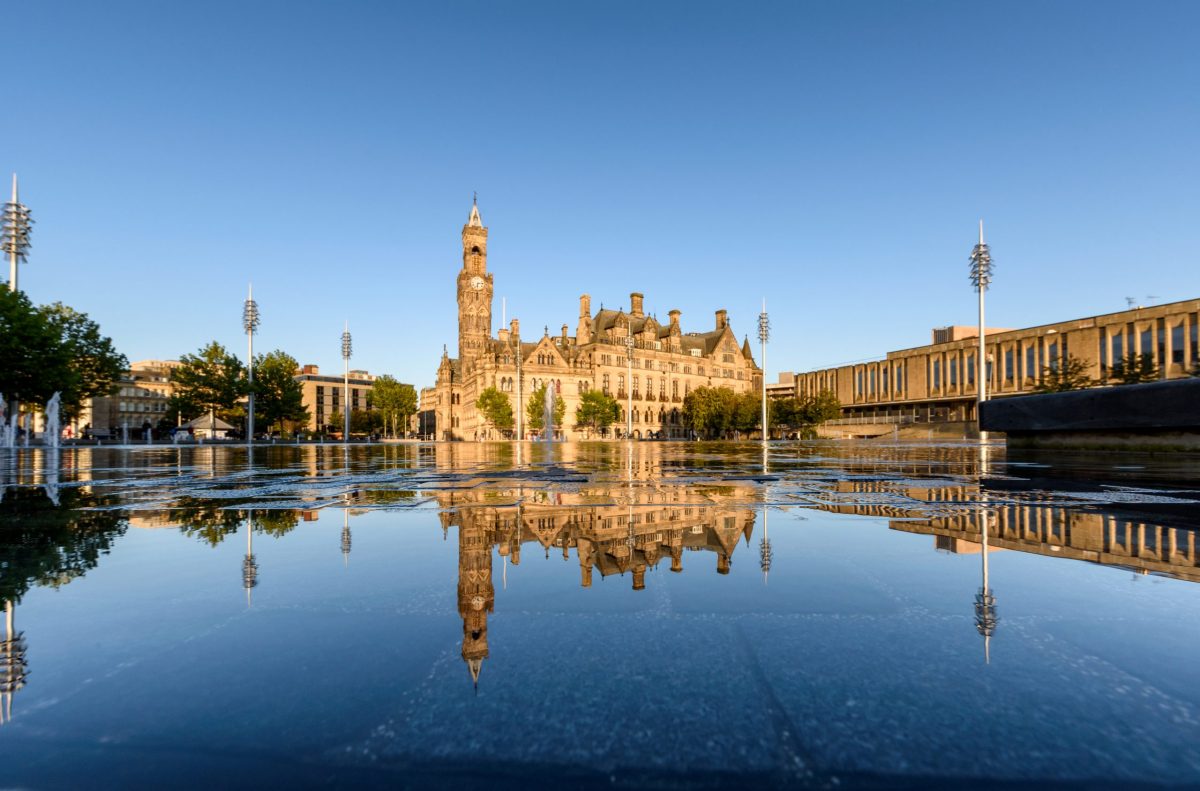 An image of Bradford city hall in City Park