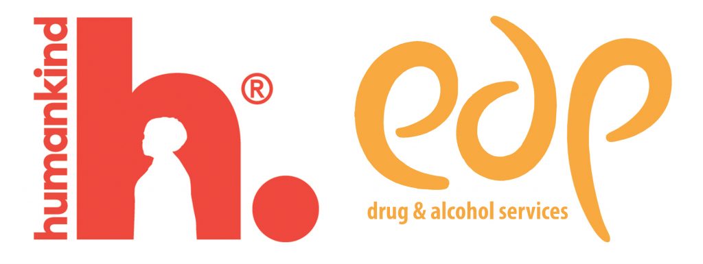 The logos of two charities that are merging, Humankind and EDP