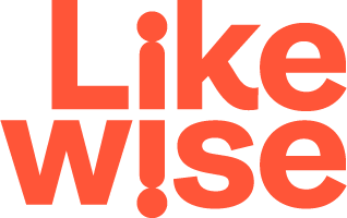 A red logo for Likewise, a drug and alcohol support service for people in Sheffield.